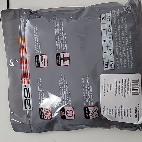 NEW 32 Degrees Womens 2 Base Layer Pants Black M Retention & Stretch - Picture 6 of 7